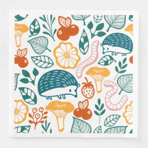 Servilleta De Papel De Cena En el bosque