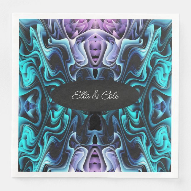 Servilleta De Papel De Cena Encanto colorido (Anverso)