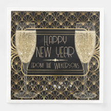 Enorme champagne víspera de Año Nuevo