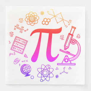 Servilleta De Papel De Cena Entusiasta de Pi