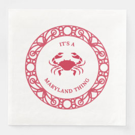 SERVILLETA DE PAPEL DE CENA ES UNA COSA DE MARYLAND (CRABS)