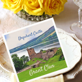 Servilleta De Papel De Cena Escocia Grant Clan-Urquhart Castle Napkins
