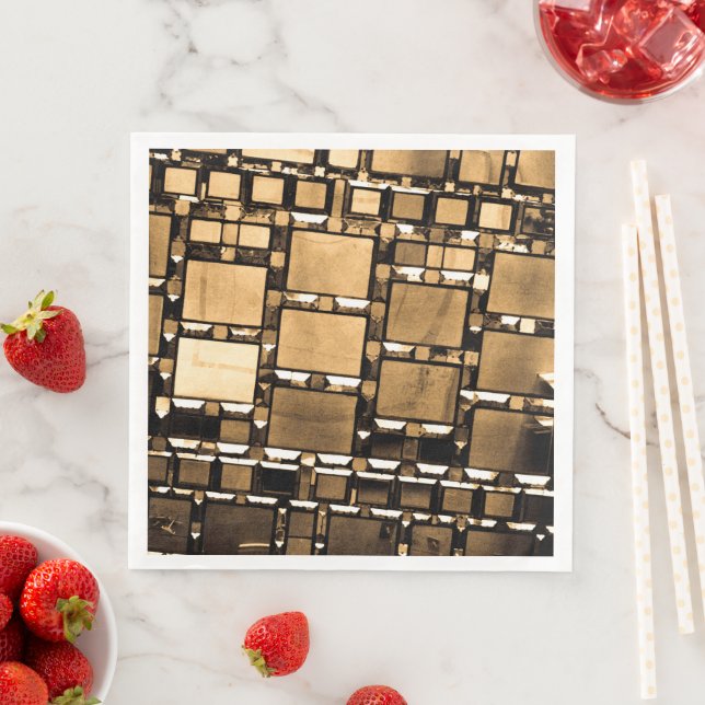 Servilleta De Papel De Cena Espejos de Sepia (In situ)