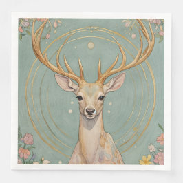 Servilleta De Papel De Cena Espíritu suave: Un ciervo pastel