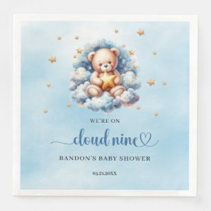 Servilleta De Papel De Cena Estamos en la nube nueve niños de osito de peluche