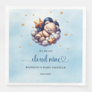 Servilleta De Papel De Cena Estamos en la nube nueve niños de osito de peluche