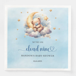 Servilleta De Papel De Cena Estamos en la nube nueve niños de osito de peluche