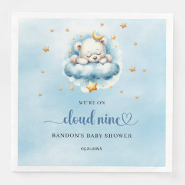 Servilleta De Papel De Cena Estamos en la nube nueve niños de osito de peluche