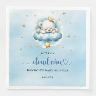 Servilleta De Papel De Cena Estamos en la nube nueve niños de osito de peluche