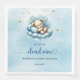 Servilleta De Papel De Cena Estamos en la nube nueve niños de osito de peluche