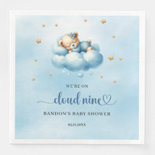 Servilleta De Papel De Cena Estamos en la nube nueve niños de osito de peluche