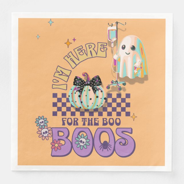 Servilleta De Papel De Cena estándar de cena de calabaza de cita rara fantasma (Anverso)