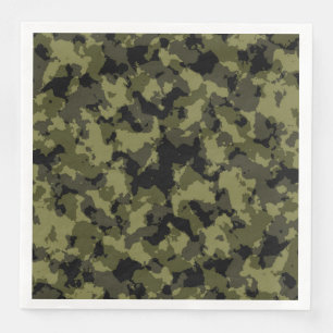 Servilleta De Papel De Cena Estilo militar de camuflaje