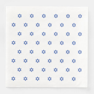 Servilleta De Papel De Cena Estrella azul de David White