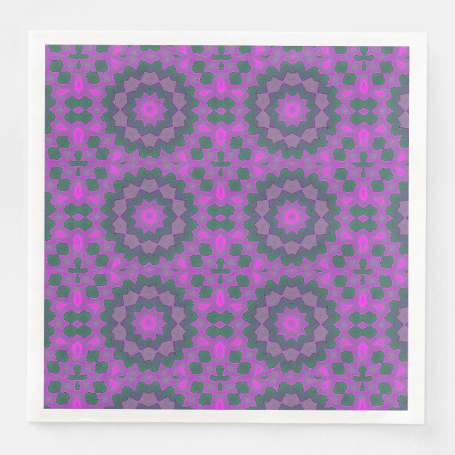 Servilleta De Papel De Cena estrella de neón de bonito (Anverso)