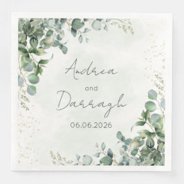 Servilleta De Papel De Cena Eucalyptus Wedding Napkins 1001A