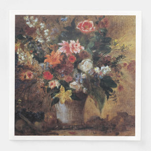 Servilleta De Papel De Cena Eugene Delacroix Vintage Bouquet