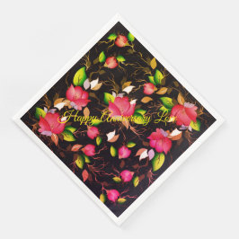 Servilleta De Papel De Cena Feliz aniversario de amor