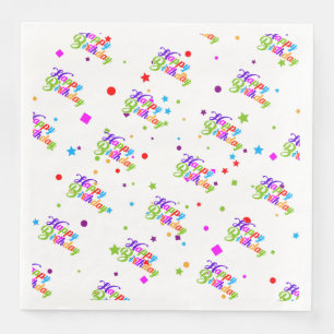 Servilleta De Papel De Cena Feliz cumpleaños