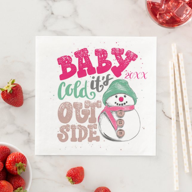 Servilleta De Papel De Cena Feliz Fiesta navideño (In situ)