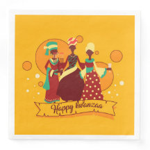 Feliz Kwanzaa 3 Damas Amarillas a juego