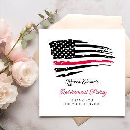 Servilleta De Papel De Cena FIESTA de Jubilación Militar de Bandera Americana 