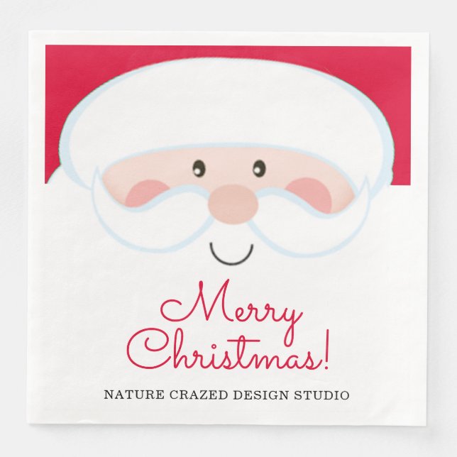 Servilleta De Papel De Cena Fiesta de Santa Company (Anverso)