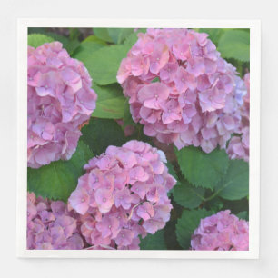 Servilleta De Papel De Cena Fiesta Hortensia hidrangea rosa
