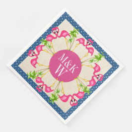 Servilleta De Papel De Cena Fiestas Flamingos rosados Productos Napkins