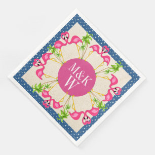 Servilleta De Papel De Cena Fiestas Flamingos rosados Productos Napkins