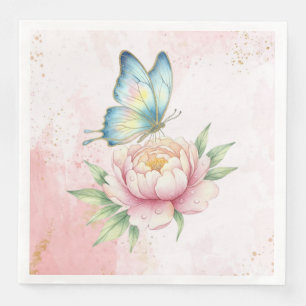 Servilleta De Papel De Cena Flor