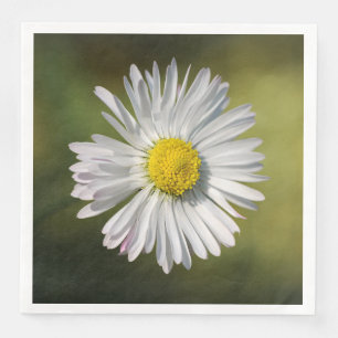 Servilleta De Papel De Cena Flor de margarita