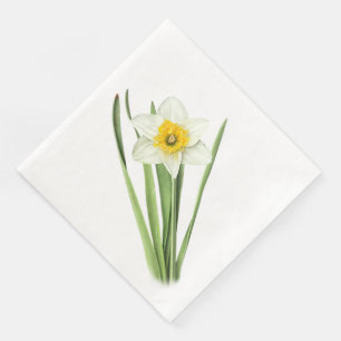 Servilleta De Papel De Cena Flor del narciso