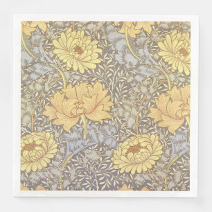 Servilleta De Papel De Cena Flores de crisantemo de William Morris