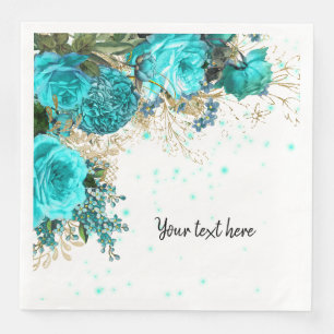 Servilleta De Papel De Cena Flores modernas de Moda de vidrio para todas las o