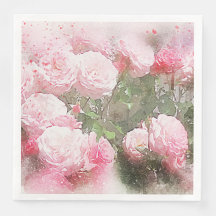 Flores Rosas de col rosa Papel