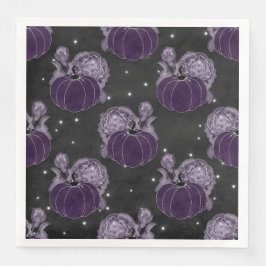 SERVILLETA DE PAPEL DE CENA FLUJOS DE BOMBA SPOOKY PURPLE HALLOWEB