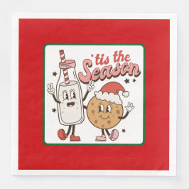 Servilleta De Papel De Cena Funny Whimsical Navidades Papel Napkin