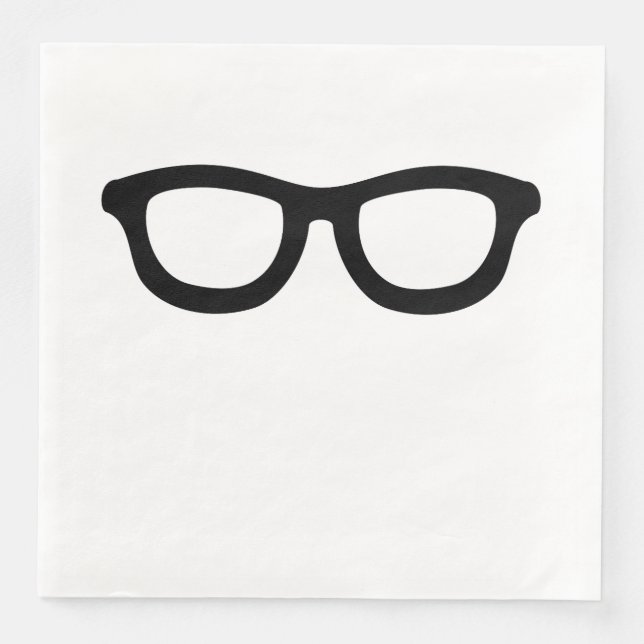 Servilleta De Papel De Cena Gafas inteligentes (Anverso)
