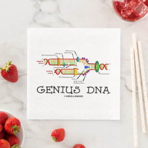 Servilleta De Papel De Cena Genius DNA Humor de biología molecular