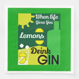 Servilleta De Papel De Cena Gin Drinkers | Love Gin | Decoración del hogar | B