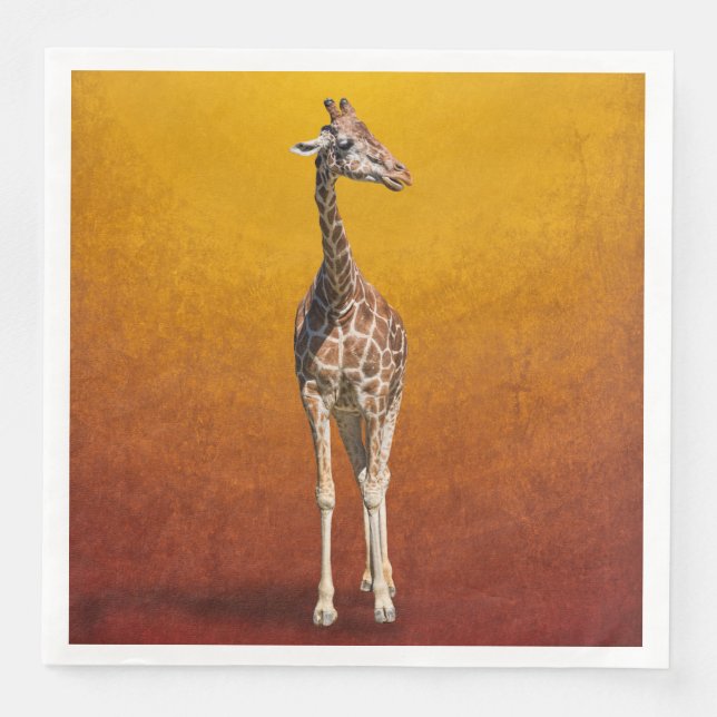 SERVILLETA DE PAPEL DE CENA GIRAFFE (Anverso)