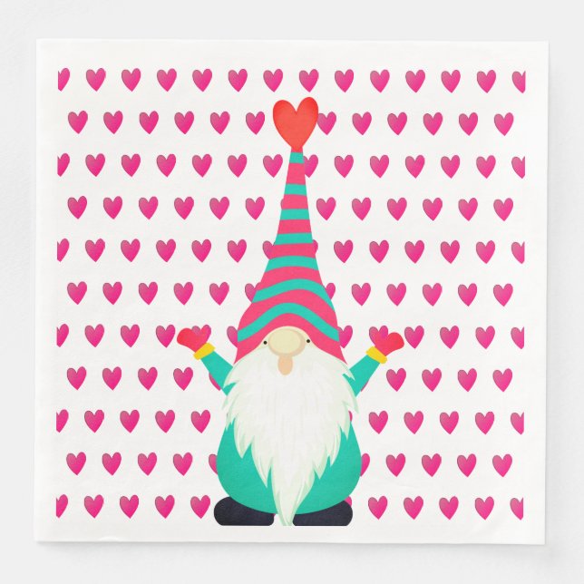 Servilleta De Papel De Cena Gnome (Anverso)