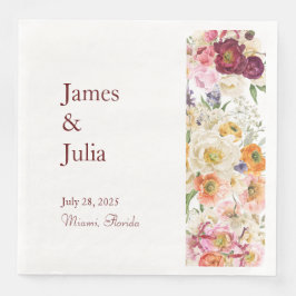 Servilleta De Papel De Cena GRACIAS A Los Blooms