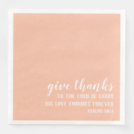 Servilleta De Papel De Cena Gracias al Señor de los Lores | Escritura