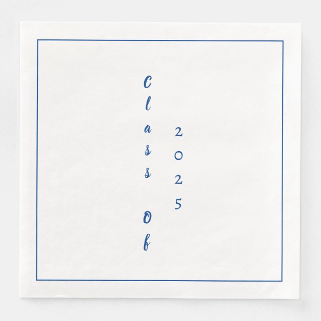 Servilleta De Papel De Cena Graduación De 2025 (Anverso)