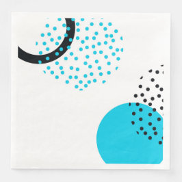 Servilleta De Papel De Cena Gráfico circular urbano moderno, simple, moderno