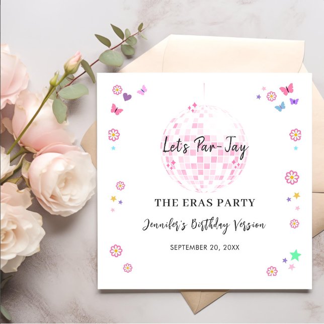 Servilleta De Papel De Cena Groovy Disco Era Birthday Party (Subido por el creador)