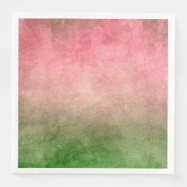 Servilleta De Papel De Cena Grunge Colors - Rose Pink & Green