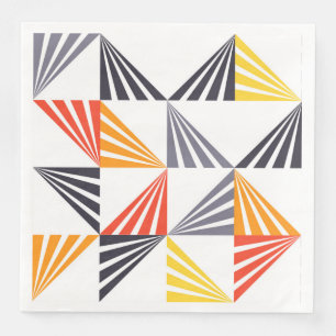 Servilleta De Papel De Cena Guay, triángulos únicos, de moda, urbanos y colori